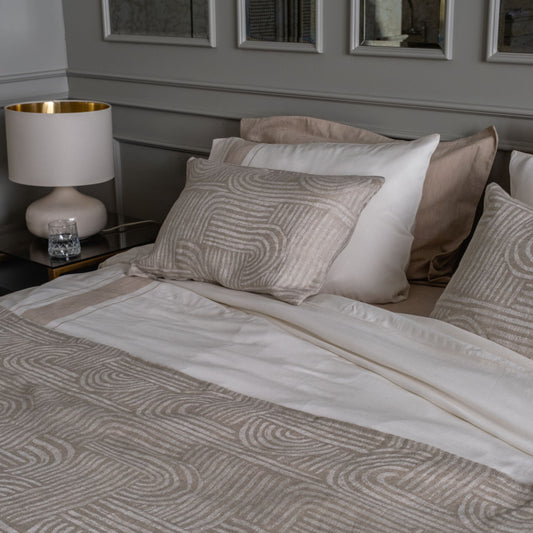 Funda de cojín Miro beige 40x60 cm