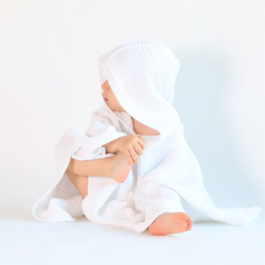 Cocoon Baby Poncho Blanco